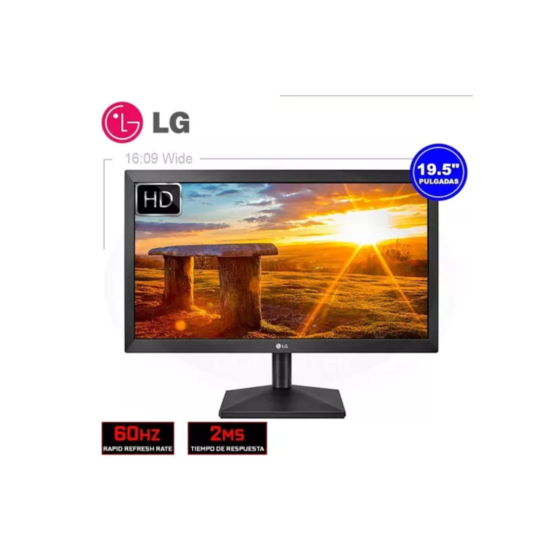 MONITOR LG 20MK400H-B 20 HDMI/VGA 19.5