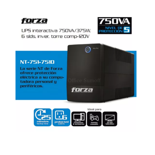 UPS 750VA Forza 120v