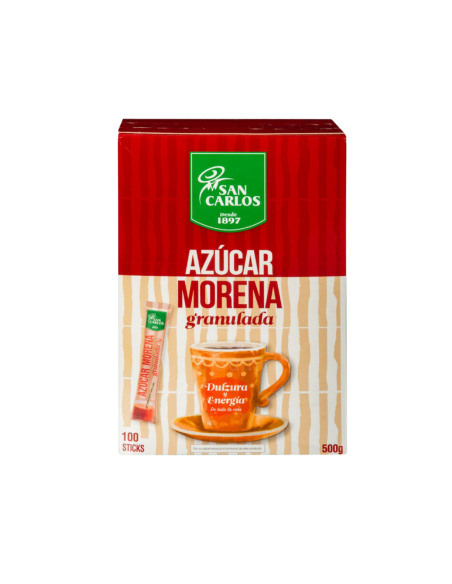 Pack 100 uds Azúcar Morena San Carlos