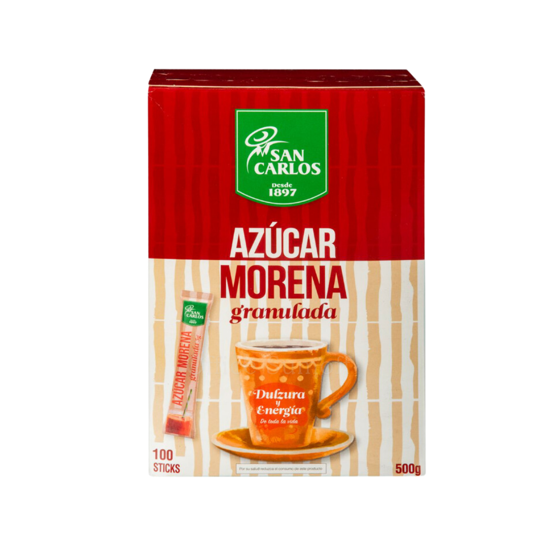 Pack 100 uds Azúcar Morena San Carlos