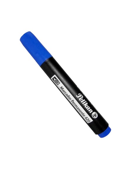MARCADOR PERMANENTE PELIKAN 420 AZUL