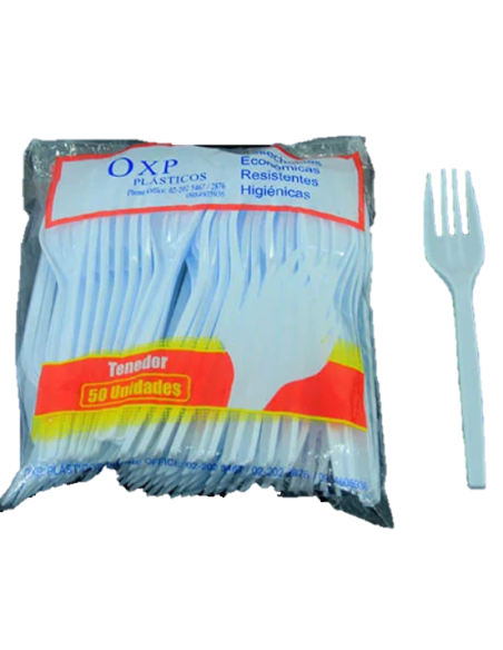 TENEDORES PLASTICOS X 50
