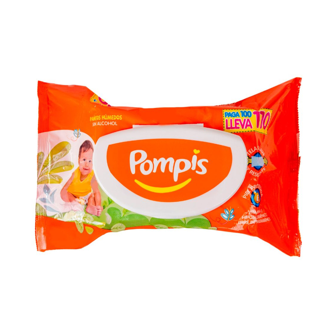 Toallitas Húmedas Pompis FlowPack - 110 Unidades
