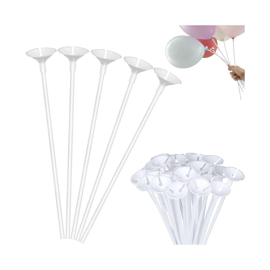 SOPORTE PARA GLOBOS 32CM X 4.5 MM Ø-100