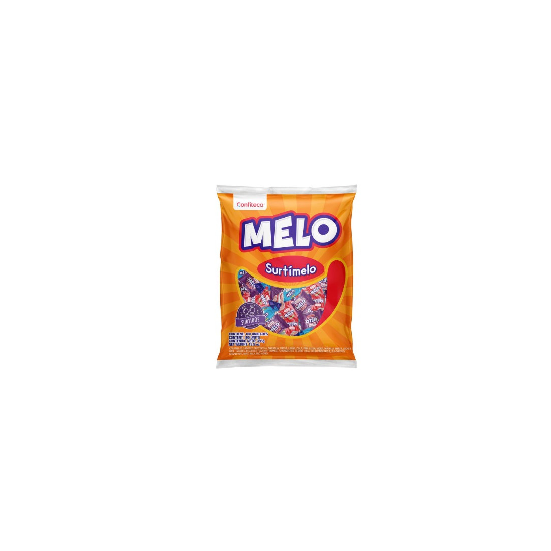 FUNDA DE CARAMELOS MELO SURTIDOS