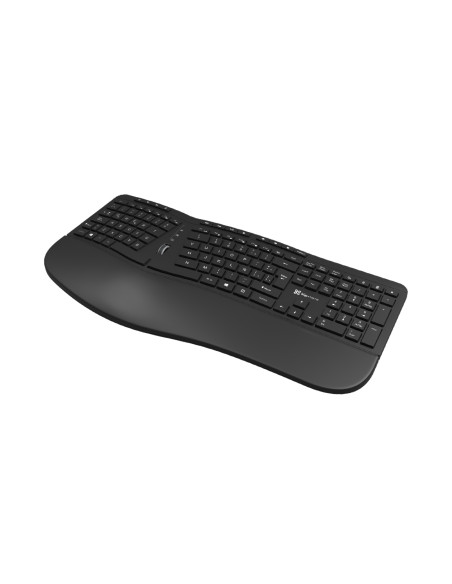 TECLADO KLIP XTREME INALAMBRICO ERGONOMICO TRANSCEND USB NEGRO