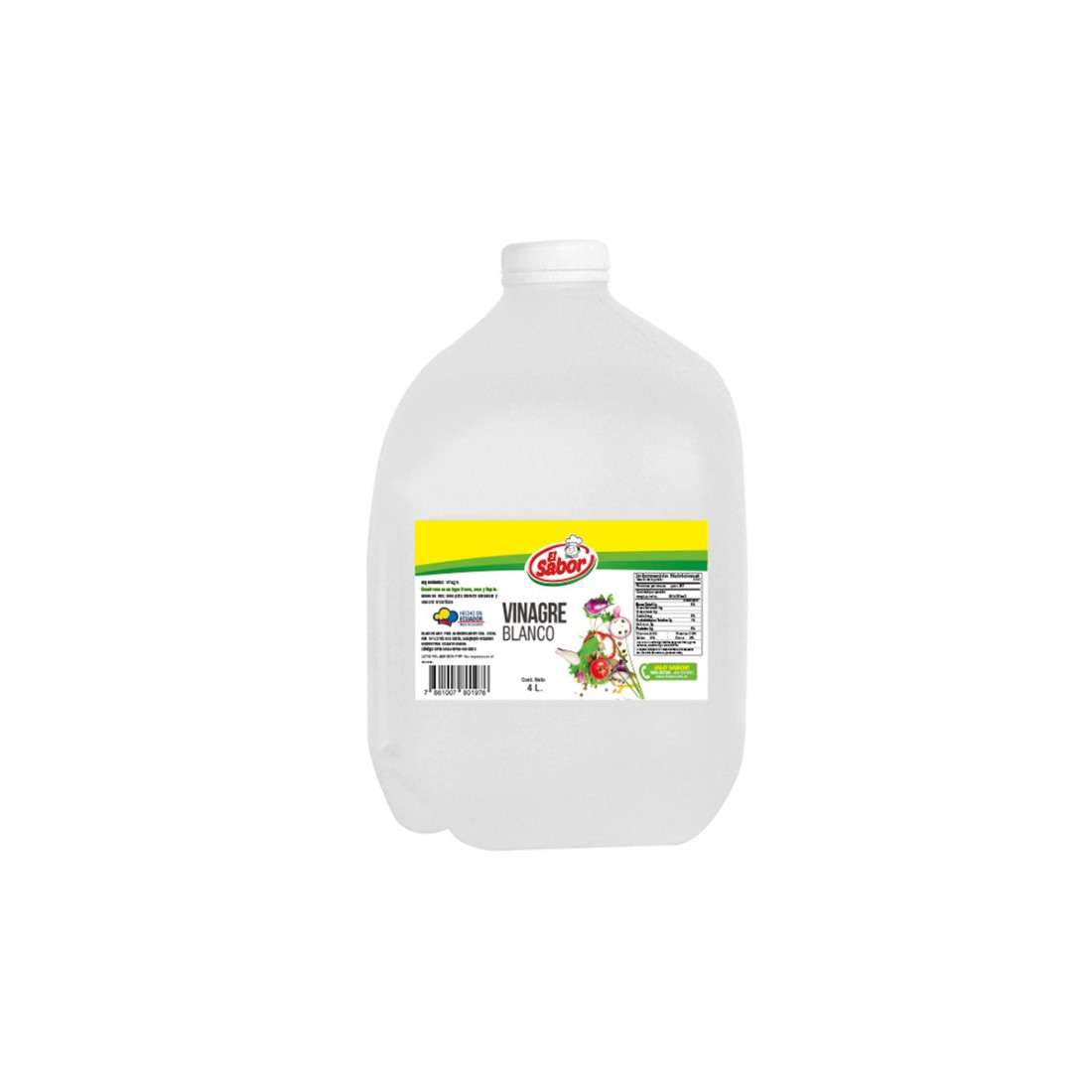 GALON DE VINAGRE BLANCO NATURAL 4 L