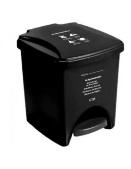 TACHO PLASTICO PEDAL DE 20 LITROS