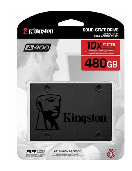 Disco Sólido Kingston 480gb A400 500 Mbps 2.5 Sata Calidad