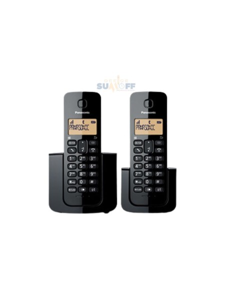 TELEFONO PANASONIC INALAMBRICO 2x1 C-ID - NEGRO