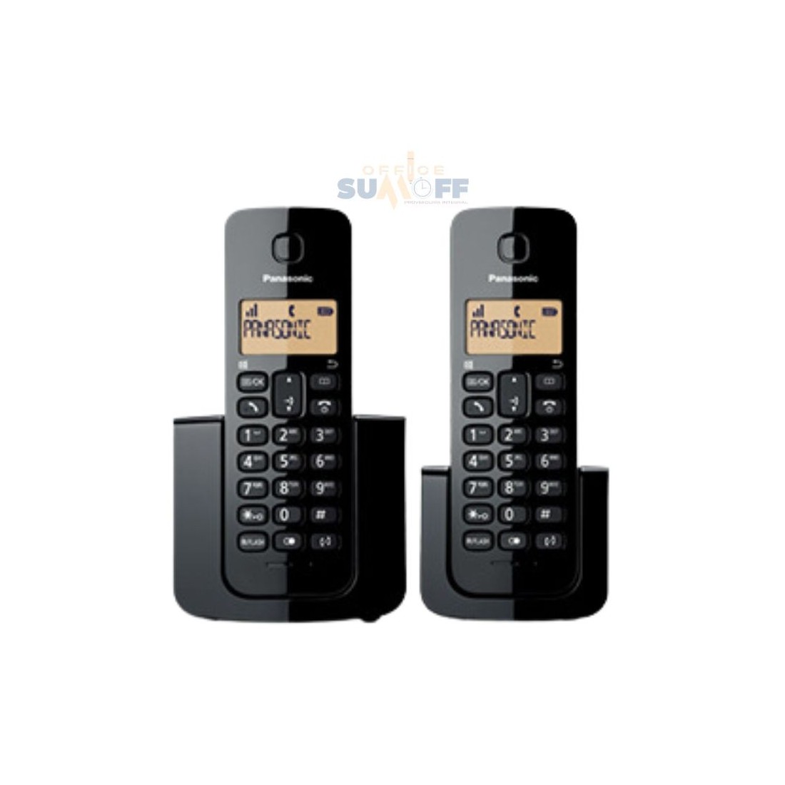 TELEFONO PANASONIC INALAMBRICO 2x1 C-ID - NEGRO