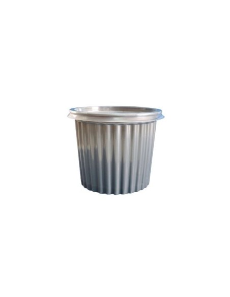 TARRINA PLASTICA X 50 GRIS 1 LITRO