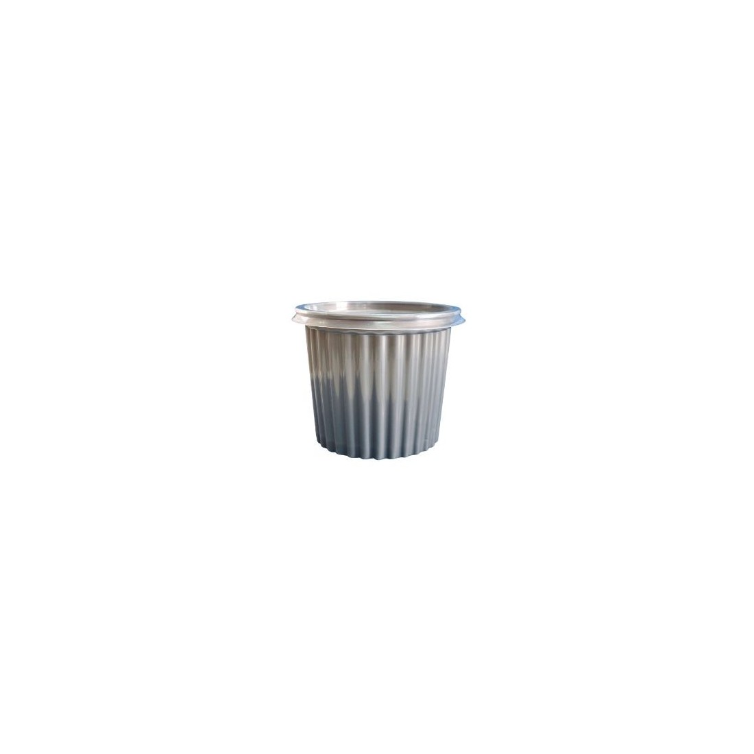 TARRINA PLASTICA X 50 GRIS 1 LITRO