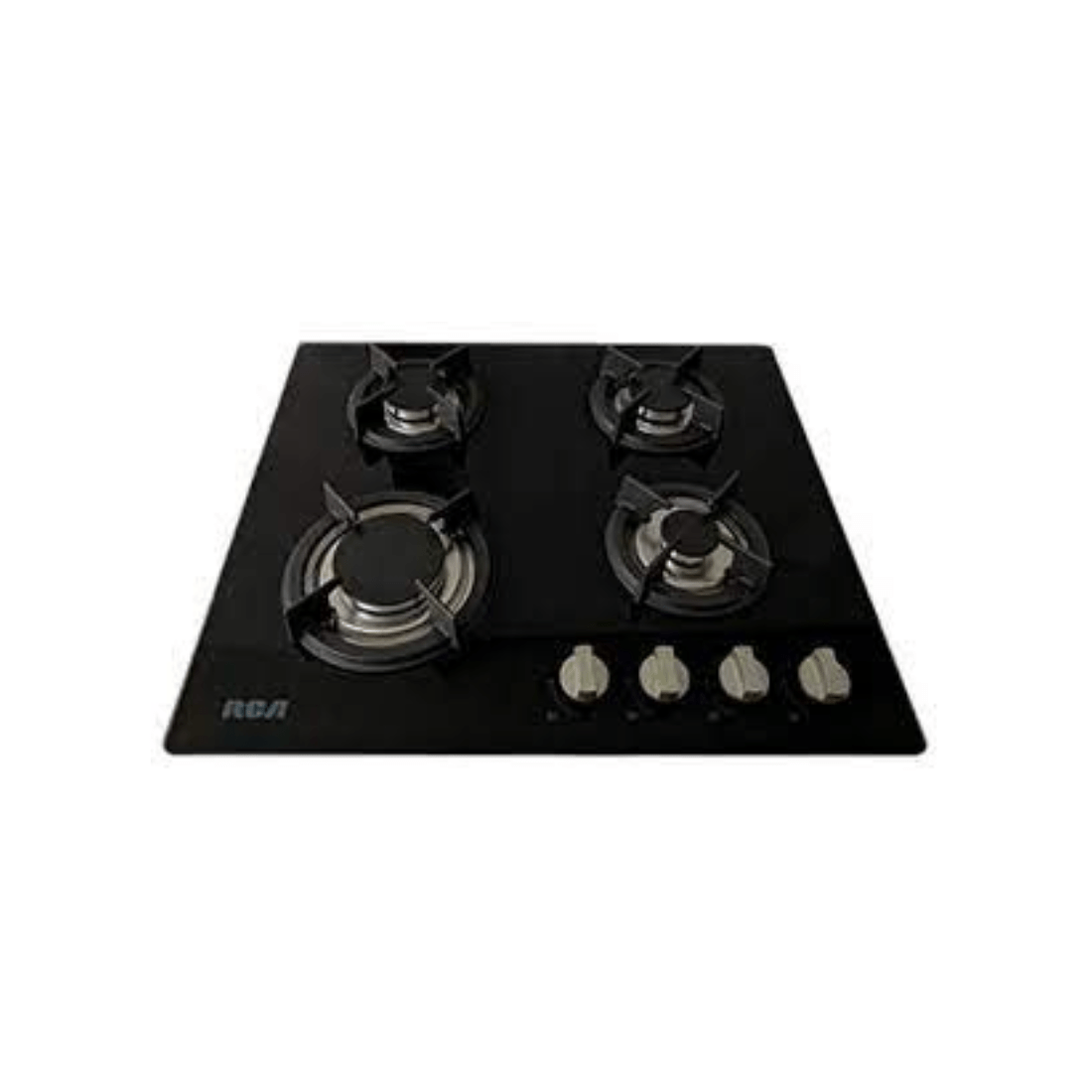 COCINA RCA  DE EMPOTRE VIDRIO NEGRO 60CM/4 QUEMADORES